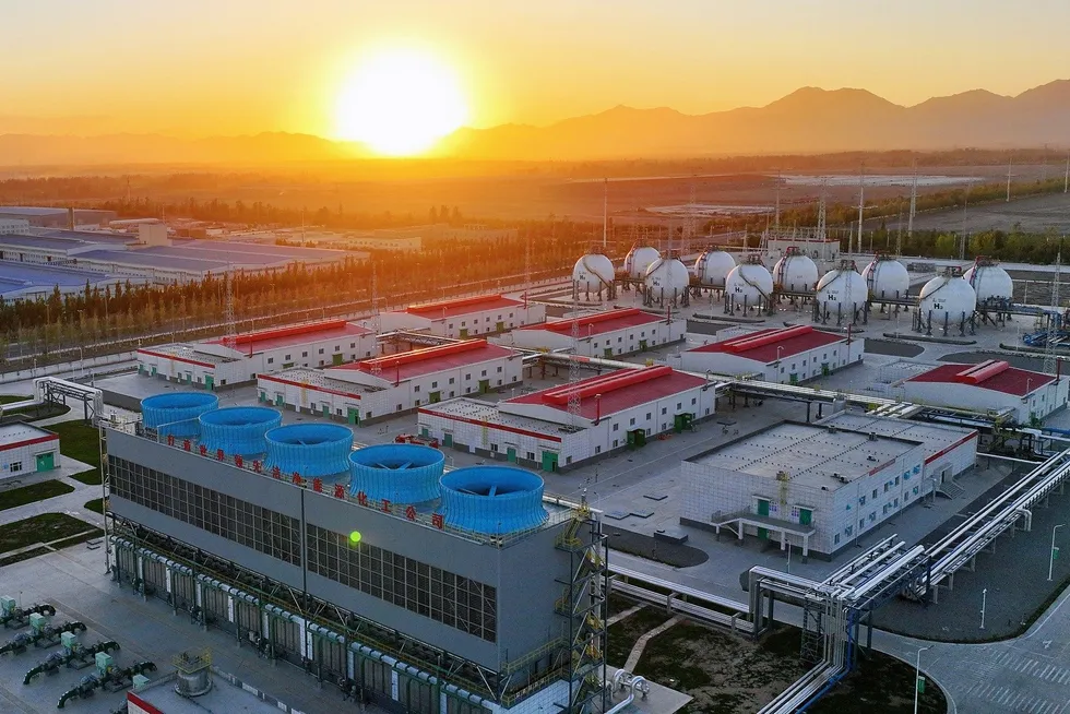 Sinopec's Kuqa green hydrogen project in northwest China.