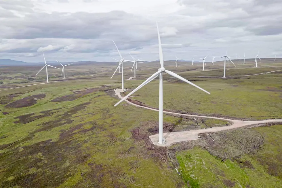 SSE's Gordonbush wind farm in northeast Scotland. Its first 71.75MW was installed in 2012, with a 38MW extension completed last year.