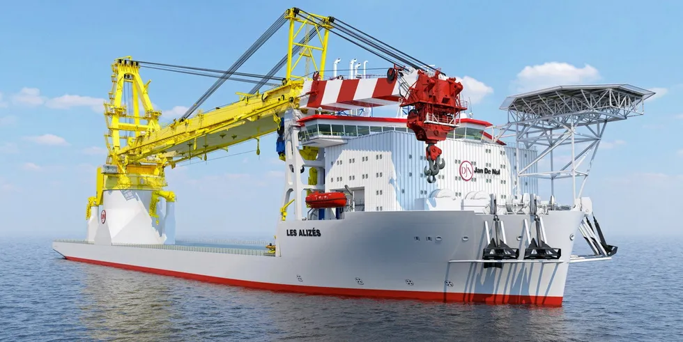 Jan de Nul's 'next generation' offshore wind installation vessel Les Alizés