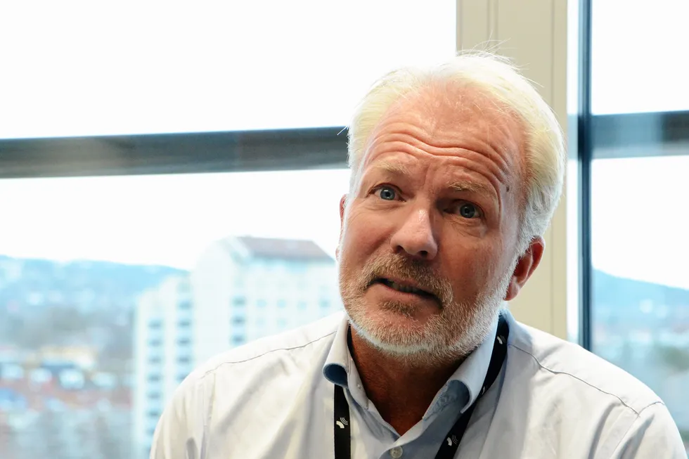 Konsernsjef Finn Bjørn Ruyter i Hafslund legger frem selskapets fjerde beste resultat gjennom tidene. Oppnådd kraftpris var nesten 20 prosent høyere enn spotprisen.
