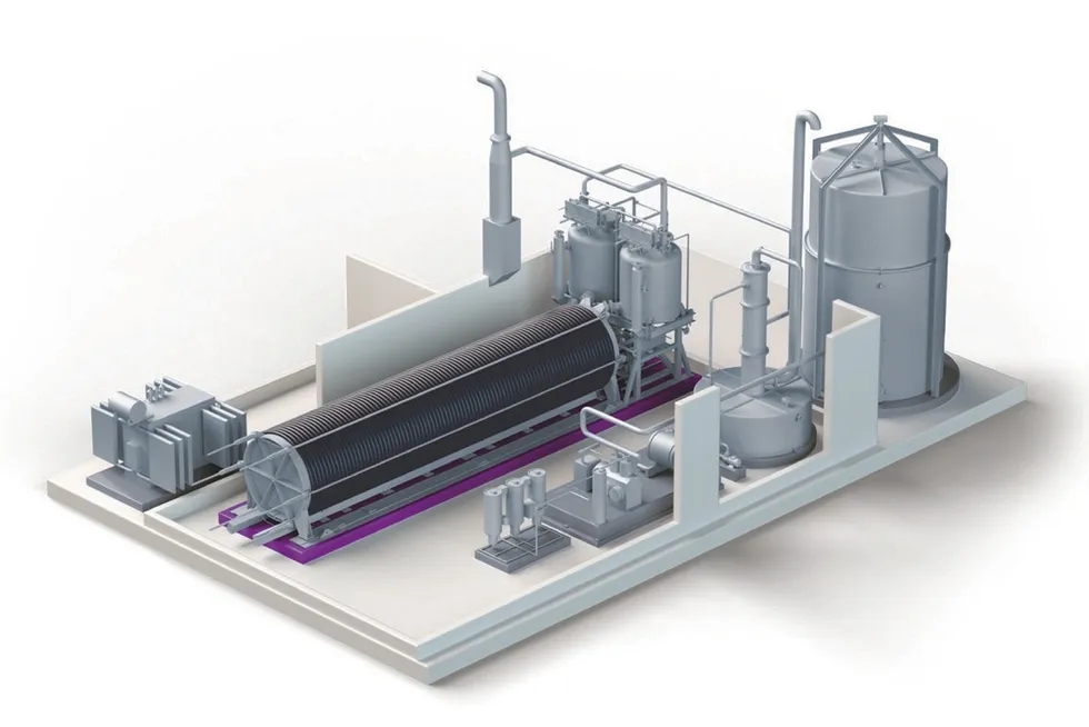 A Nel alkaline electrolysis system.