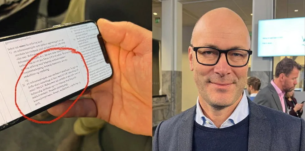 Olje- og energidepartementet (OED) har foreslått et krav som vil utelukke mange av selskapene som vil by på Sørlige Nordsjø II, mener administrerende direktør Simen Elvestad i havvindkonsortiet Seagust.
