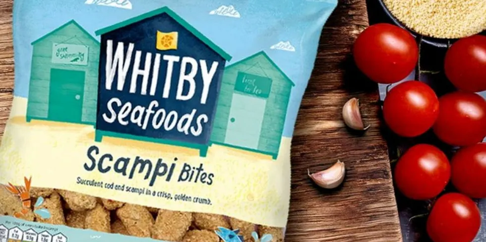 Whitby Seafoods is currently the largest UK supplier of breaded scampi to foodservice customers such as pubs, restaurants, and fish and chip shops by some distance, holding a market share close to 90 percent.