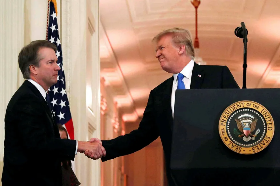 Donald Trump har i det siste fortalt om sin medfølelse for Brett Kavanaugh, som han har nominert til høyesterett, og som anklages for voldtektsforsøk.