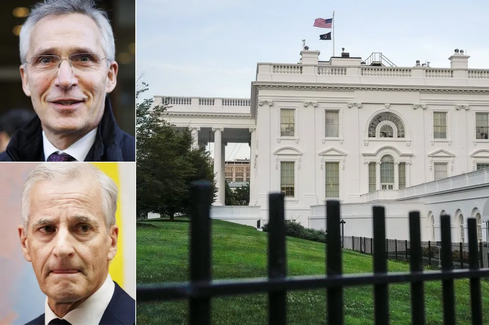 Jonas Gahr Støre og Jens Stoltenberg møter Donald Trump i Det hvite hus torsdag.