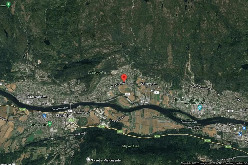 Området rundt Gamle Riksvei 106A, Drammen, Viken