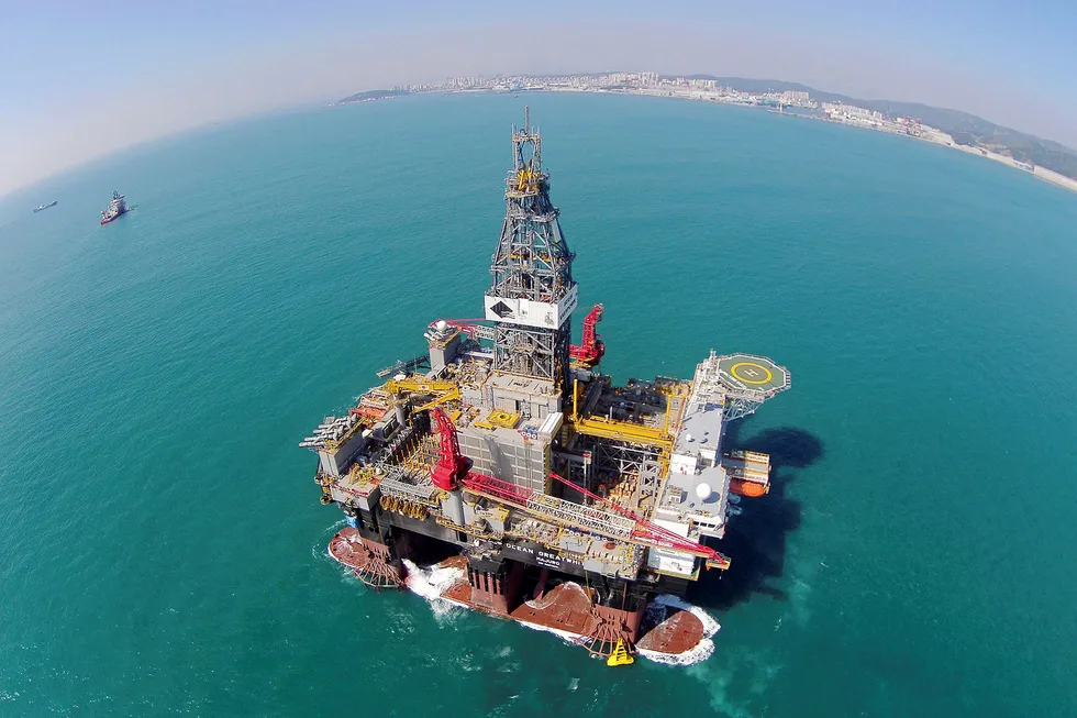 In demand: the Diamond Offshore semisub Ocean GreatWhite is an appraisal at Cragganmore for CNOOC International
