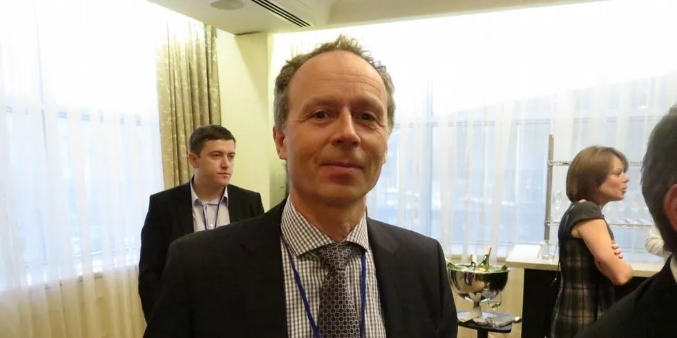 Egil Magne Haugstad, daglig leder Pelagia, under et besøk i Ukraina. Foto: Jørn Mikael Hagen.
