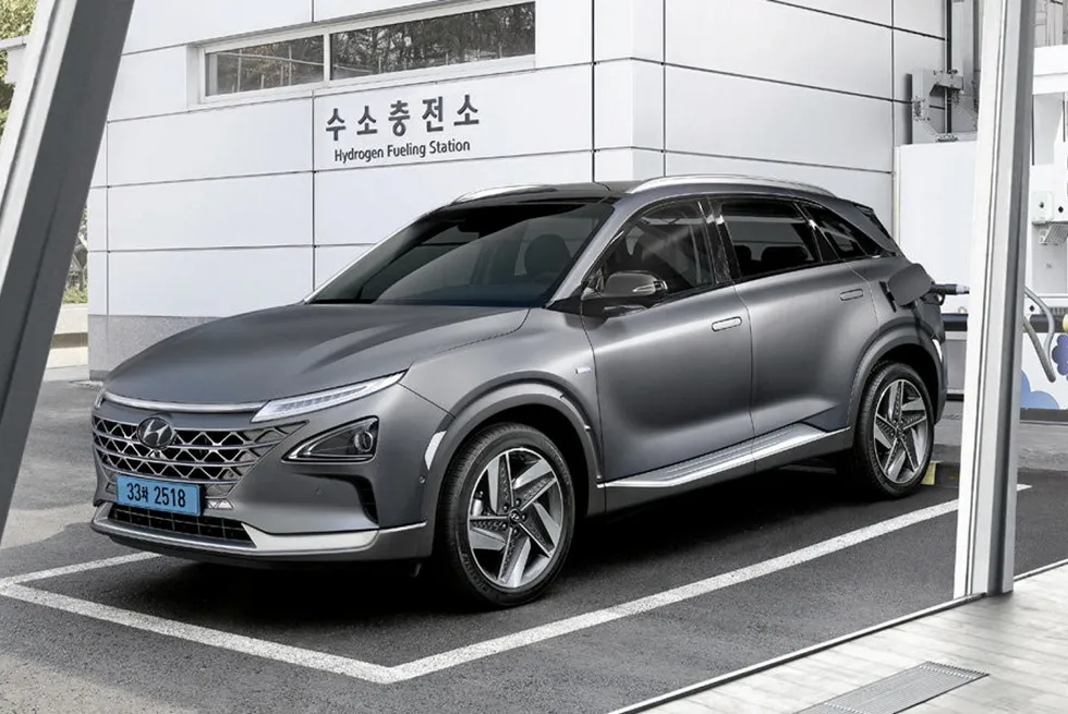 A Hyundai Nexo FCEV in South Korea.