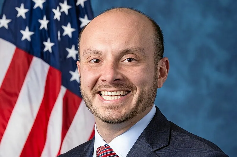 US Representative Andrew Garbarino, lead signatory of a letter from 18 Republican lawmakers calling on their caucus leader not to repeal climate law clean energy tax credits.