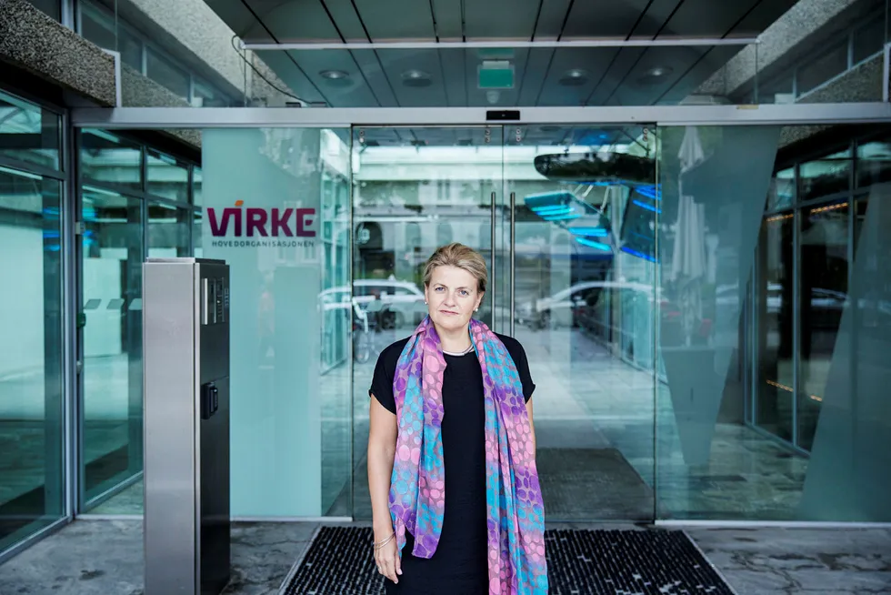 Skralt og skadelig Høyre-forslag om pensjonsalder. Det mener Inger Lise Blyverket, direktør for forhandlinger og arbeidslivspolitikk i Virke. Foto: Fredrik Bjerknes