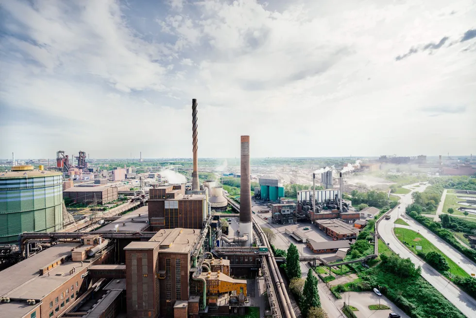 The Duisburg steelworks