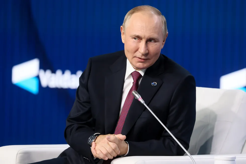 President Vladimir Putin snakket på årets møte i Valdaj diskusjonsklubb i Moskva nylig.