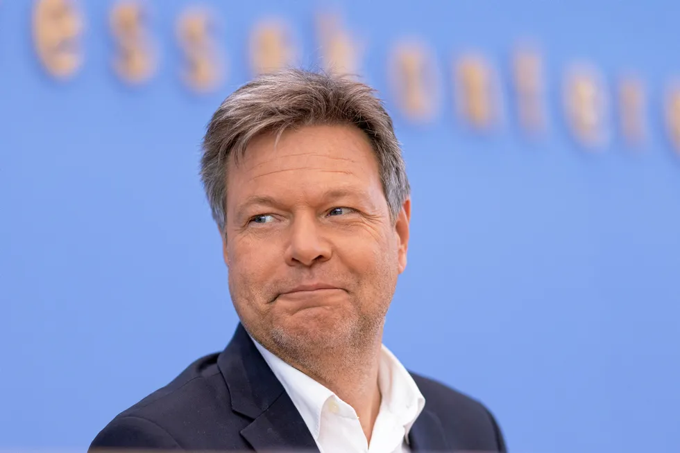Robert Habeck, Germany's vice-chancellor and federal minister for economic affairs and climate action