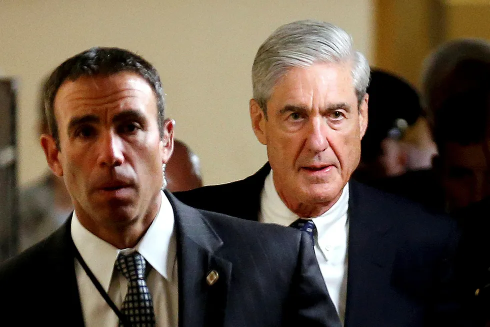 Etterforsker Robert Mueller trapper opp etterforskningen av Russlands angivelige innblanding i presidentvalget i 2016 og hvorvidt Trump-kampanjen eller tilhengere av Trump samarbeidet med Russland på det tidspunktet. Foto: Joshua Roberts/REUTERS/NTB Scanpix