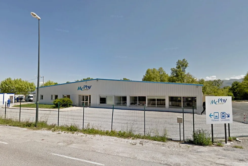 McPhy's former headquarters in La Motte-Fanjas, where the explosion and fire occurred on Tuesday morning.