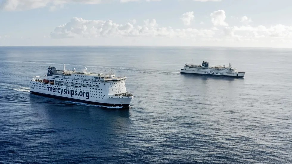 «The Global Mercy» og «Africa Mercy». Nå er et tredje på vei.