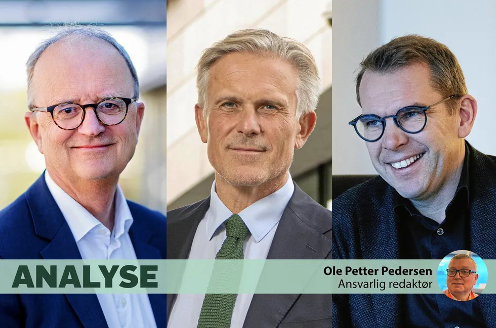 Eimund Nygaard, Jens Bjørn Staff og Steffen Syvertsen kan sannsynligvis glede seg over resultatene etter første halvår. Høy produksjon og gode priser gjør at produsentene i NO2 har langt høyere inntekter i år enn normalt.