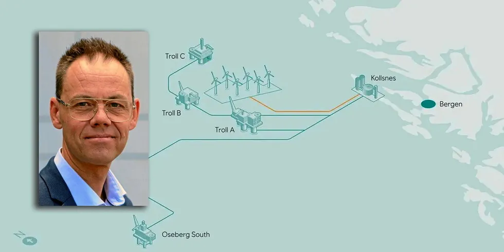 Magnus Frantzen Eidsvold i Equinor sier regjeringens melding torsdag ikke endrer beslutningen om å legge Trollvind-prosjektet til side.
