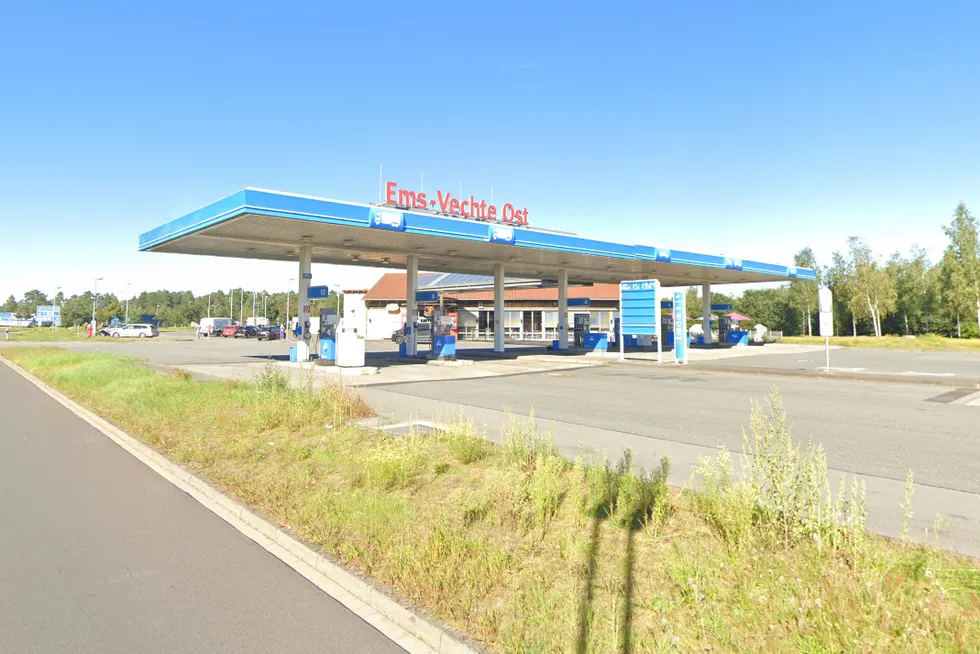 A view of the Ems-Vechte-Ost motorway service station.