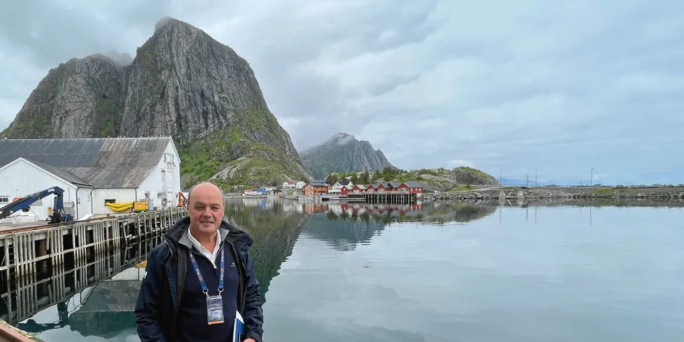 Tore Valderhaug holdt i sommer en tale i Lofoten. Den vakte sterke reaksjoner blant laksemotstandere i Chile.