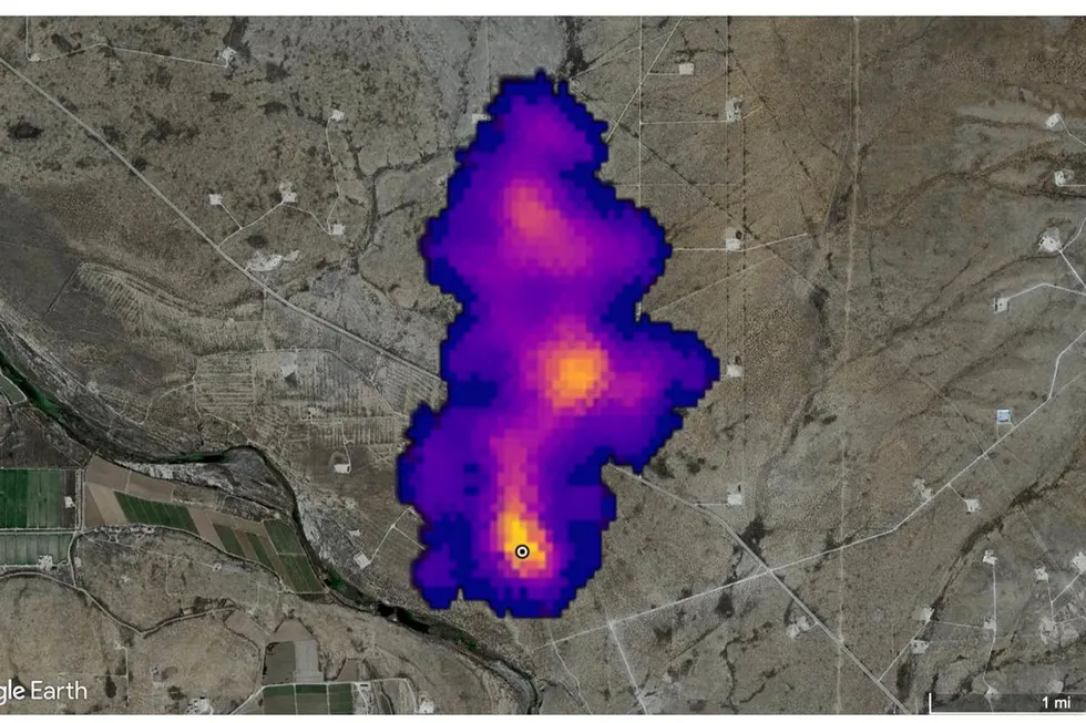 Methane emissions detected from space by NASA's EMIT instrument on the International Space Station.