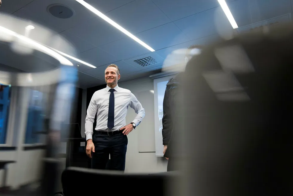 Administrerende direktør i Sparebanken Vest Jan Erik Kjerpeseth kutter tapsforventningene ytterligere for 2017. Foto: Skjalg Bøhmer Vold