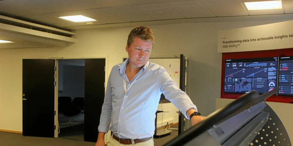 Erik Norgren er ansvarlig for ABB sitt nye digitalsenter - et utstillingsvindu for ny teknologiFoto: Anders Furuset