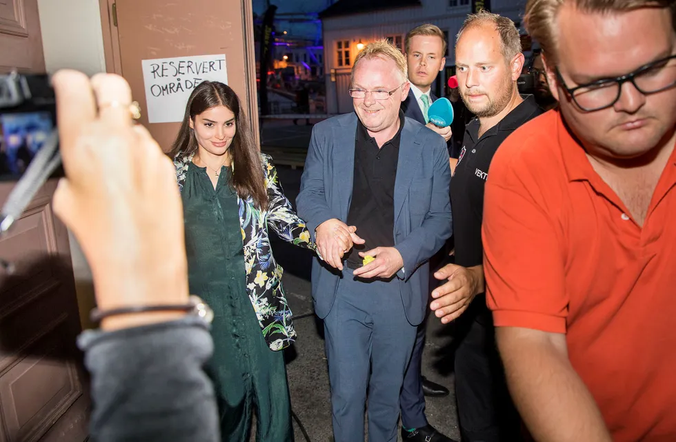Per Sandberg og Bahareh Letnes har mer på hjertet enn de fikk frem på pressekonferansen tirsdag.