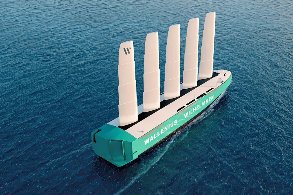 Rederiet Wallenius Wilhelmsen tjener bra med penger i tredje kvartal. Her representert med fartøyet Orcelle Wind som er en av de største miljøsatsingene til selskapet.