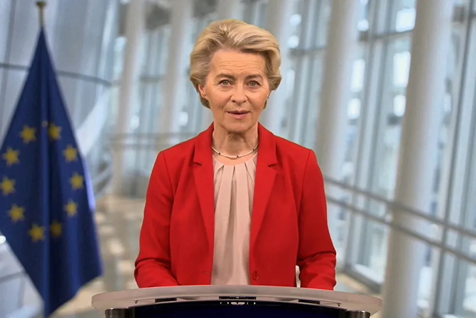 European Commission president Ursula von der Leyen in a video address to the Renewable Hydrogen Summit.