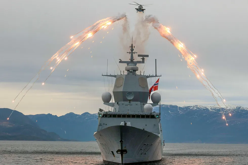 Den norske fregatten KNM «Otto Sverdrup», legger til havn i Bodø de neste dagene.