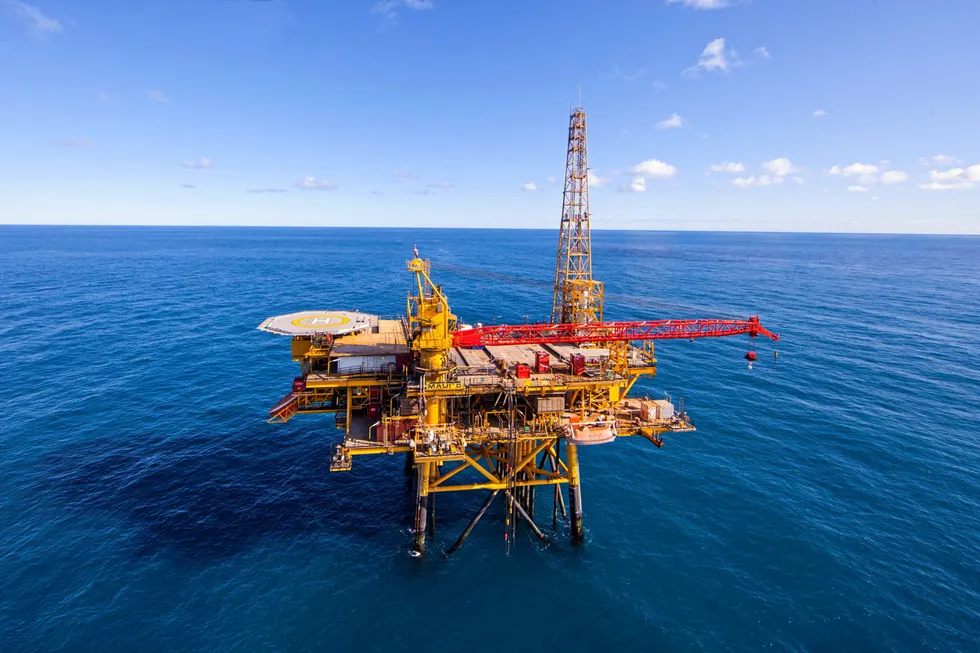Flagship field: the Maui platform in New Zealand.