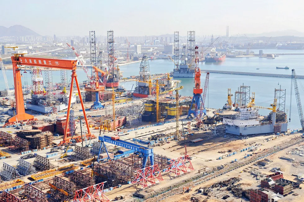 Order book: the DSIC yard in Dalian, China