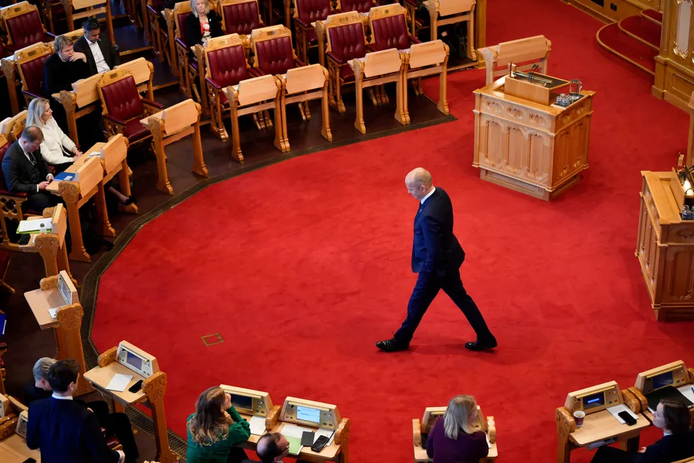 Finansminister Trygve Slagsvold Vedum.