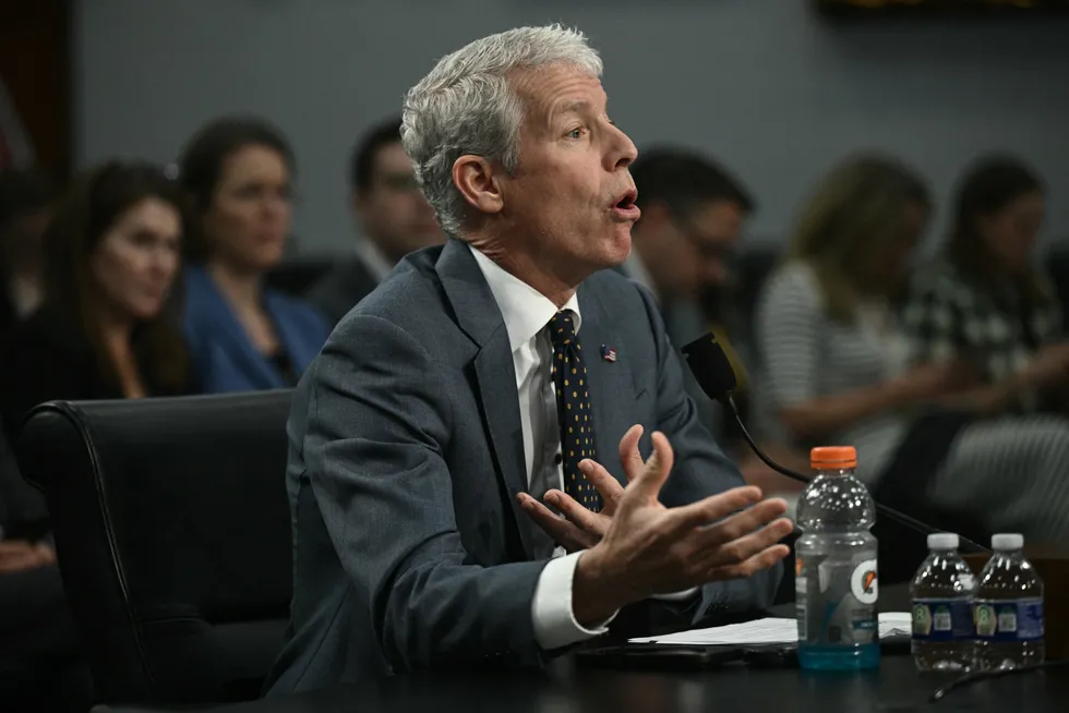 US energy secretary Chris Wright speaks during an "Energy and Water Development and Related Agencies" House subcommittee hearing