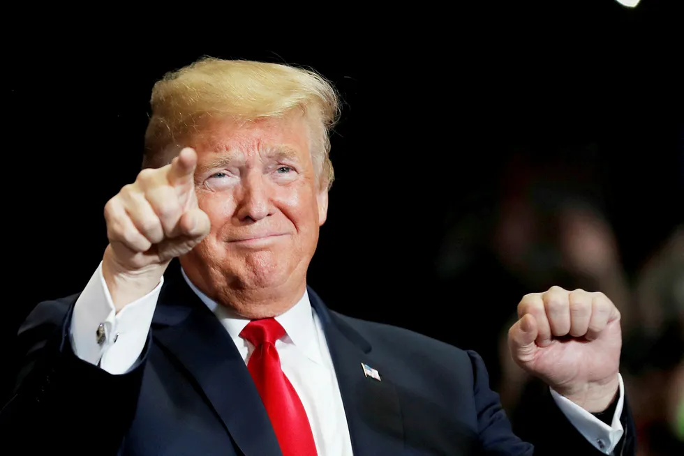 USAs president, Donald Trump, her under valgkamp i Missouri i forkant av mellomvalget tidligere denne uken.