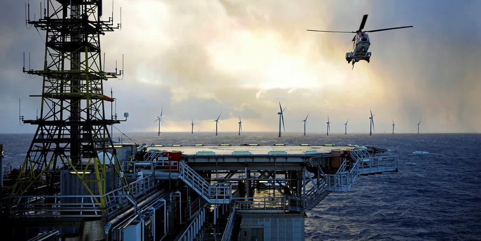 CGI of the 88MW Hywind Tampen project