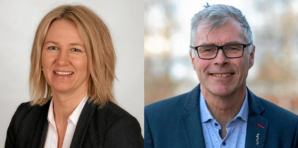 Merete Myhre Moen (Tynset kommune ) og Jon Rolf Næss (Bykle kommune).