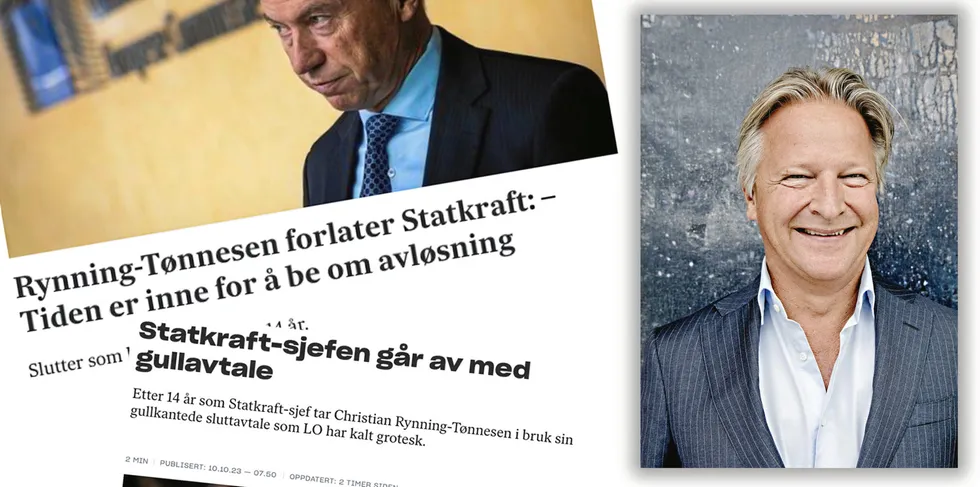 Claus Sonberg, kommunikasjons- og markedsdirektør i Statkraft (til h).