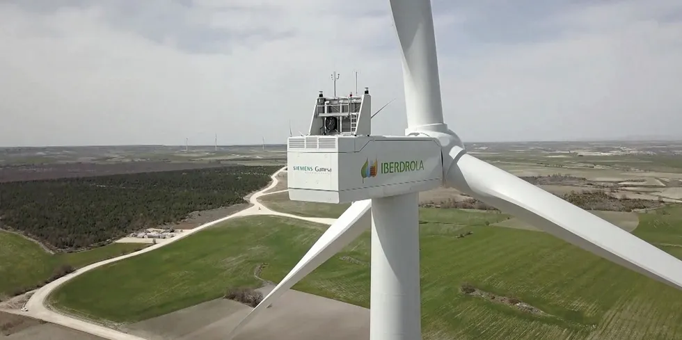 Siemens Gamesa wind turbine operated by Iberdrola