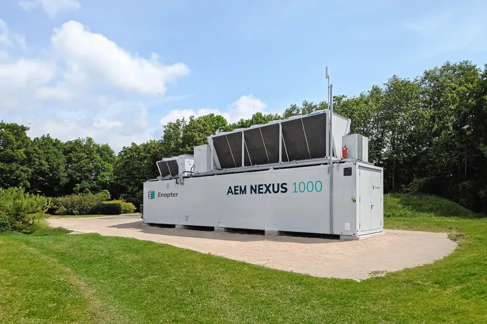 Enapter's 1MW AEM Nexus electrolyser.