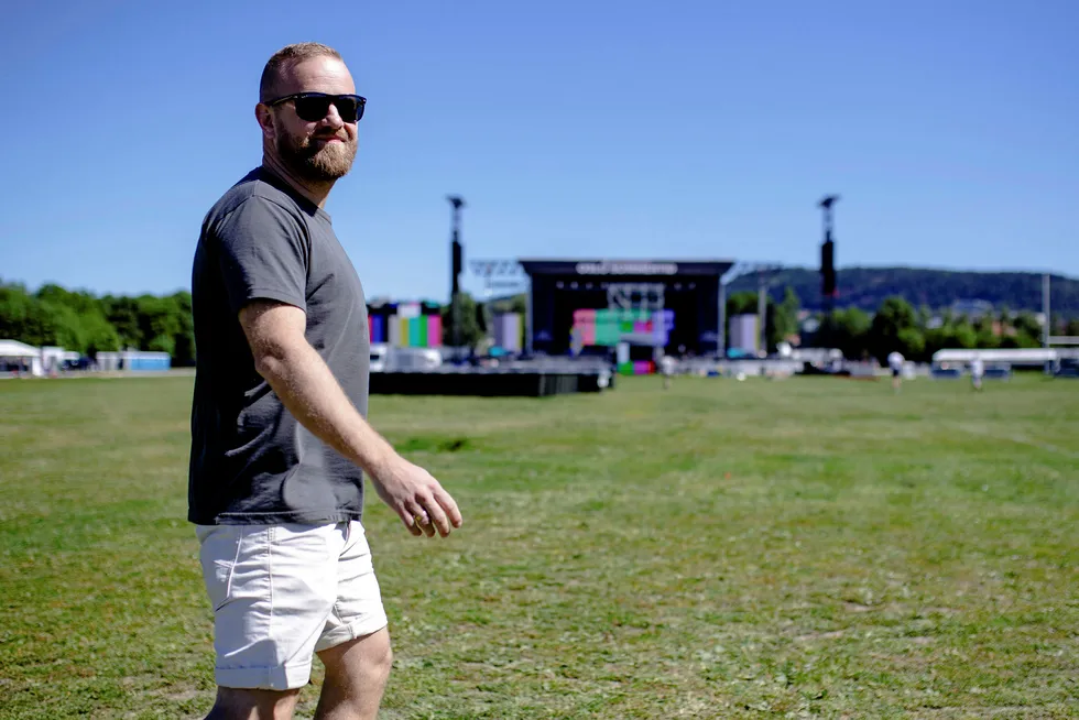Esben Selvig, også kjent som «Dansken», mener brukersentrert utbetaling ville vært et stort fremskritt for musikkbransjen. Lørdag varmet han og resten av Klovner i kamp opp for Eminem på Voldsløkka foran 55.000 tilskuere. Foto: Nicklas Knudsen