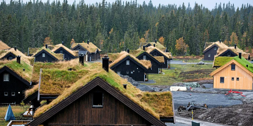 Nye hytteprosjekter på Sjusjøen under bygging og flere vil benytte både induksjonstopp og lade elbiler. Nå tester Elvia ut ny batteriteknologi for å møte effekttoppene som er ventet. To frittstående batteriskap er installert i det lavspente fordelingsnettet.