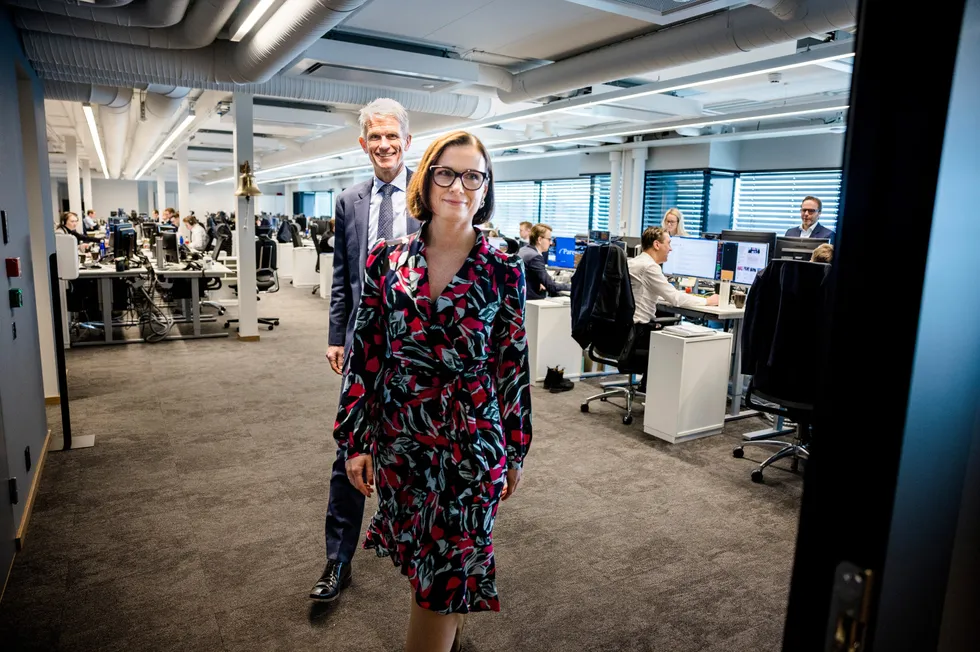 «Tidenes resultat» for Pareto Securities-sjef Christian Jomaas. Med en stadig større pengebinge utelukker ikke Trine Charlotte Høgås-Ellingsen i morselskapet Pareto nye oppkjøp.