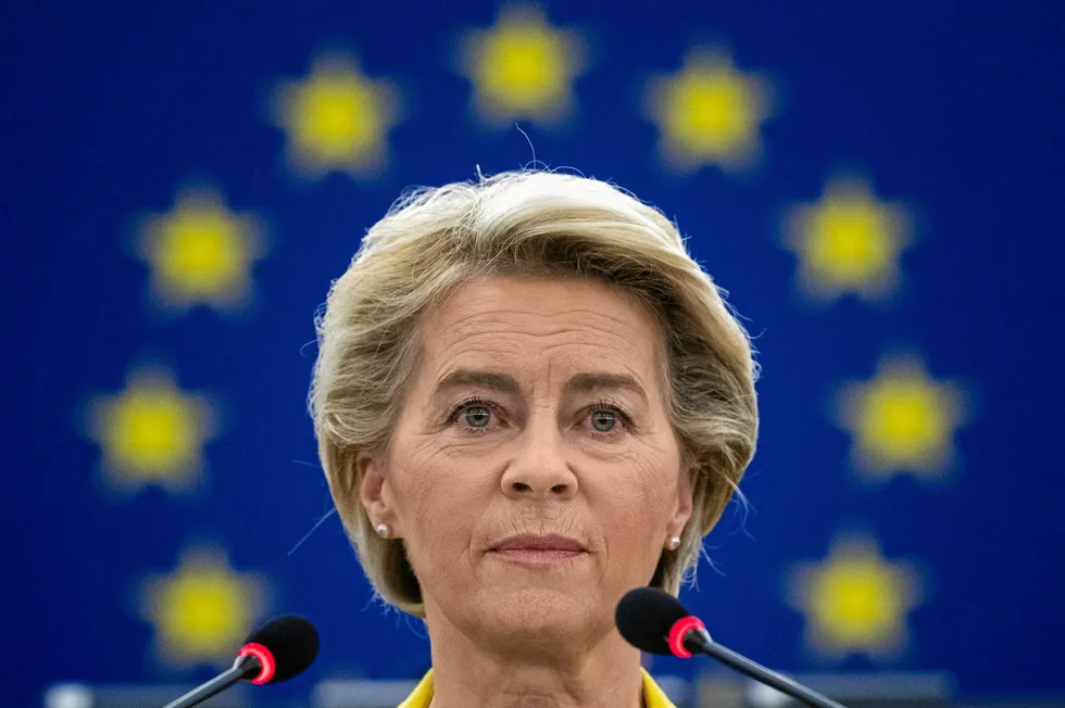 Ursula von der Leyen, president of the European Commission.