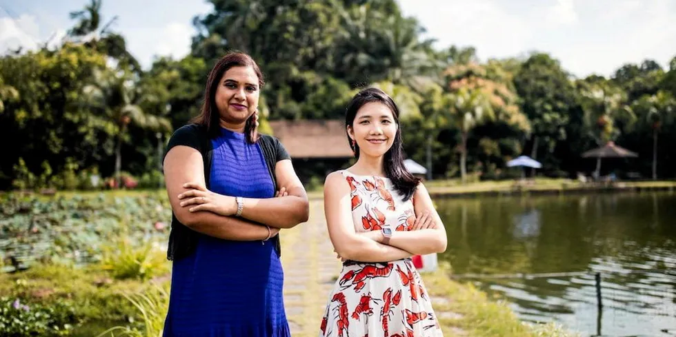 The startup was established in 2018 by Sandhya Sriram and Ka Yi Ling to battle the unsustainable nature of traditional shrimp farming.