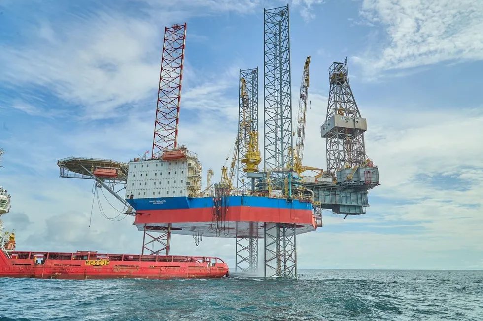 Shelf Drilling's jack-up rig Achiever.