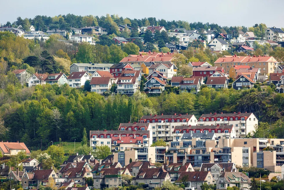 Kredittsjef Endre Jo Reite i Sparebank 1 SMN har merket et tydelig stemningsskifte der sulten etter små leiligheter har minket. Bildet viser leilighetsbygg i Ekebergåsen i Oslo. Foto: Gunnar Blöndal