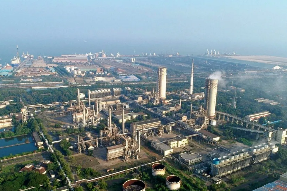 Existing Urea plant in Kakinada, Andhra Pradesh, where AM Green plans its 1.3GW green hydrogen and ammonia plant